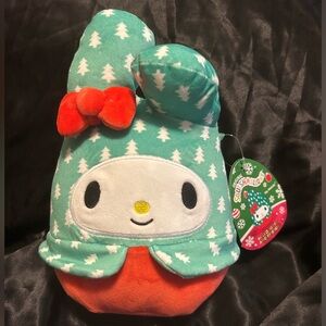 Squishmallows Hello Kitty And Friends My Melody Christmas 6.5" NWT